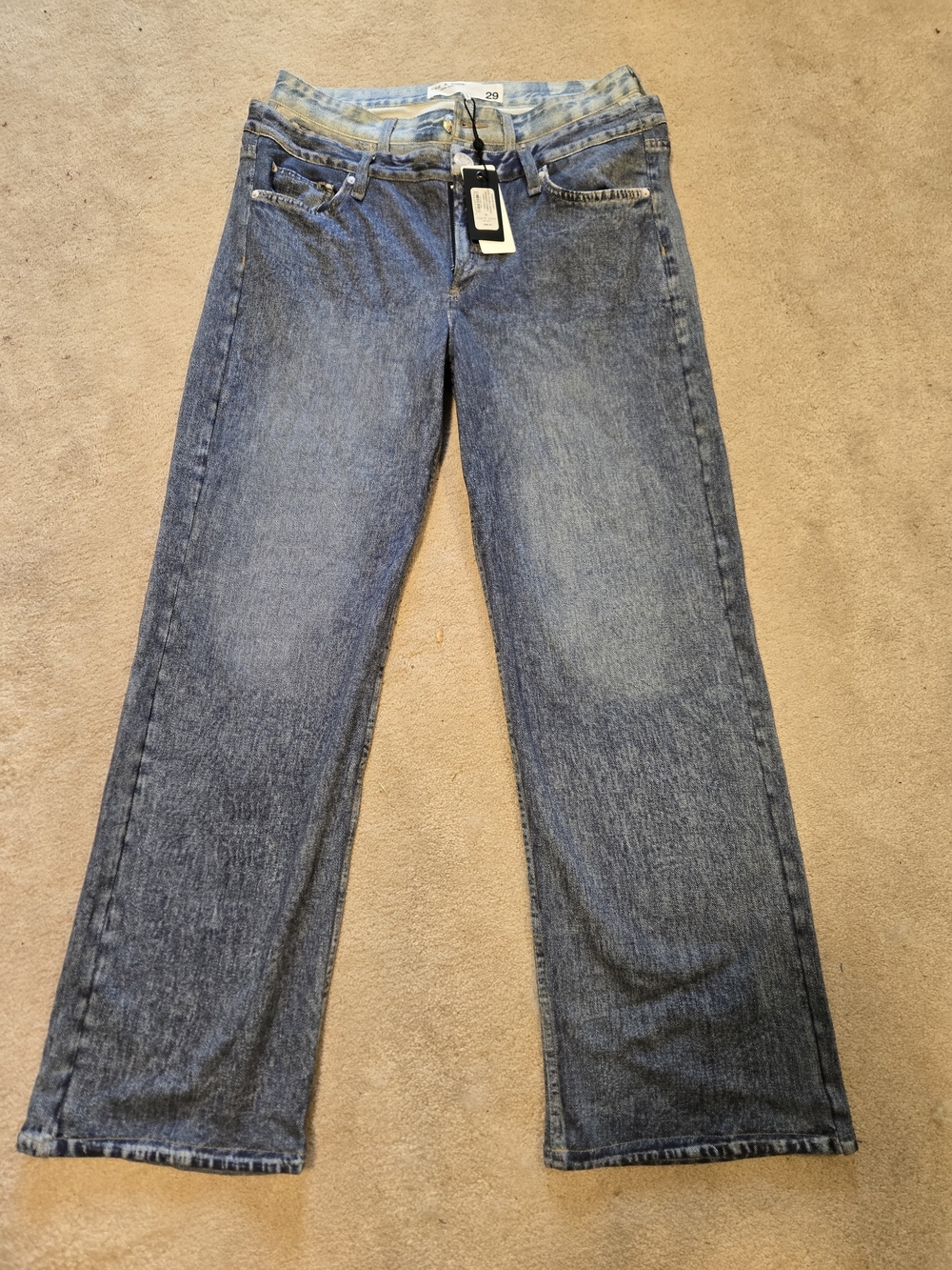 rag & bone Miramar Logan Layered Wide-Leg Pant 29 - Picture 8 of 10